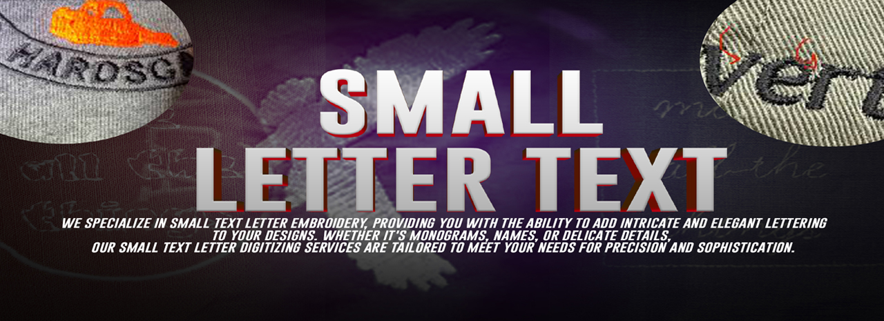 Small Text Digitizing Banner